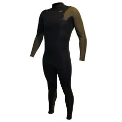 GYROLL - Combinaison 4/3mm Shield Front Zip - Black/Green