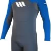 WEST - Combinaison Surf - Edge Spring Suit Manches Longues 2/2mm Front Zip - Blue -Board Sport Soldes 10855