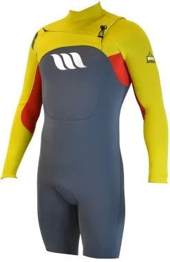 WEST - Combinaison Surf - Edge Spring Suit Manches Longues 2/2mm Front Zip - Citrus