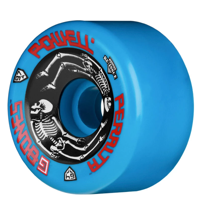Powell Peralta - 64mm G-Bones Wheels 97A - Blue 3 Powell Peralta - 64mm G-Bones Wheels 97A - Blue