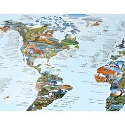 Awesome Maps - Poster Carte Du Monde - Mountain Bike Map -Board Sport Soldes 13105