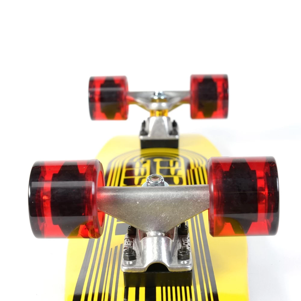 TRACKER Skateboard - Classic Small Wing Cruizer - Yellow 29' (73 Cm) - Red Wheels 6 TRACKER Skateboard - Classic Small Wing Cruizer - Yellow 29' (73 Cm) - Red Wheels – Image 4