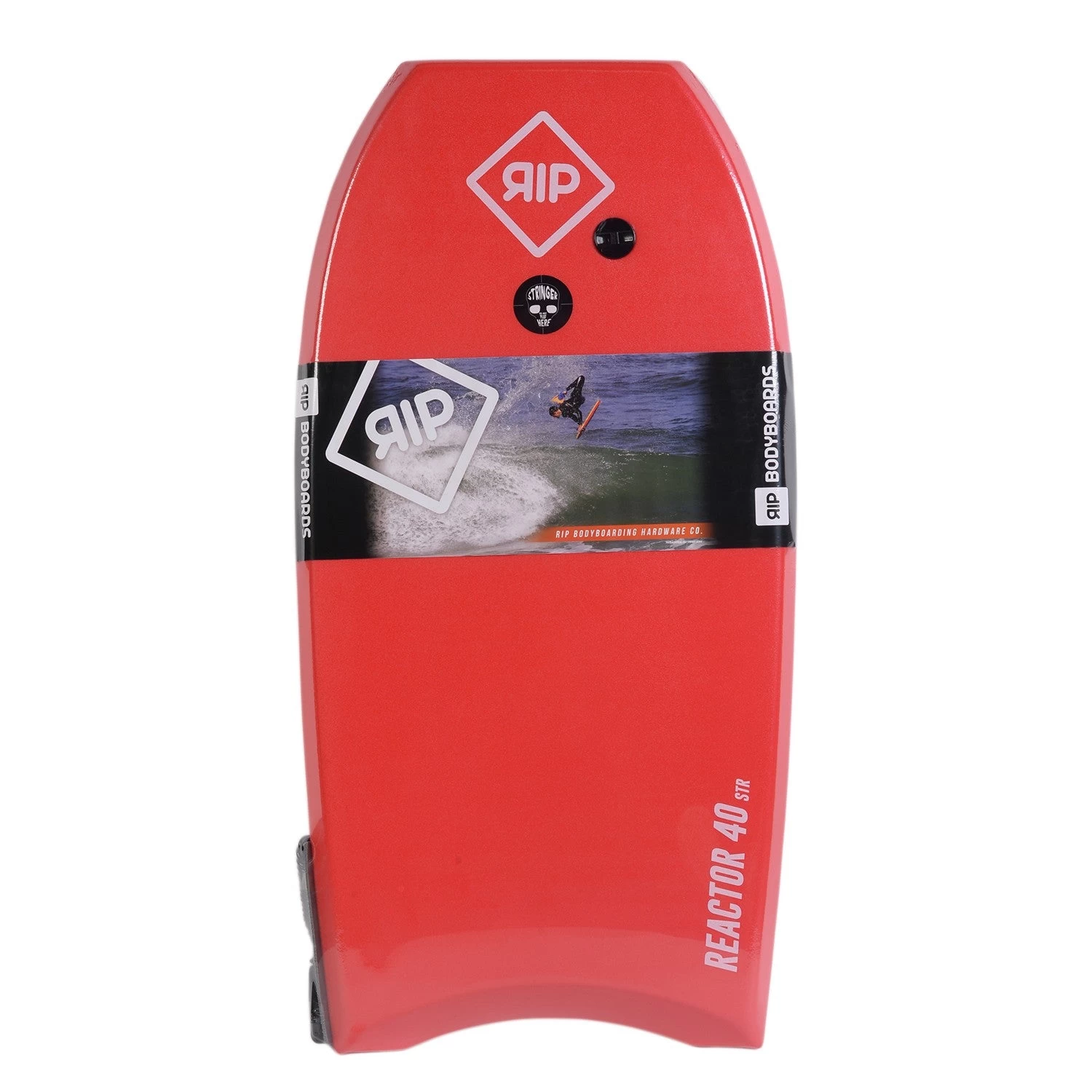 RIP Bodyboard - Reactor Stringer Avec Leash (EPS) - Red / White 3 RIP Bodyboard - Reactor Stringer Avec Leash (EPS) - Red / White