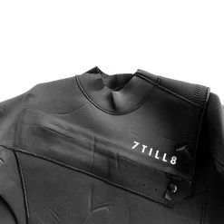 7TILL8 - Combinaison 4-3 MM - Front Zip - Fullsuit Black -Board Sport Soldes 15961