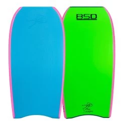 BSD Bodyboard - T10 - Aqua Blue / Fluro Green