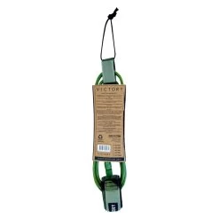 VICTORY - Longboard Leash Regular 9' - Mat Green -Board Sport Soldes 16668