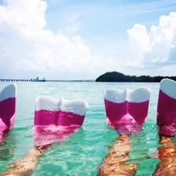 DA FIN - Palmes Bodyboard Et Bodysurf - Pink / White 16 DA FIN - Palmes Bodyboard Et Bodysurf - Pink / White -Board Sport Soldes 17186