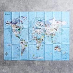 Awesome Maps - Carte Du Monde - Snow & Ski