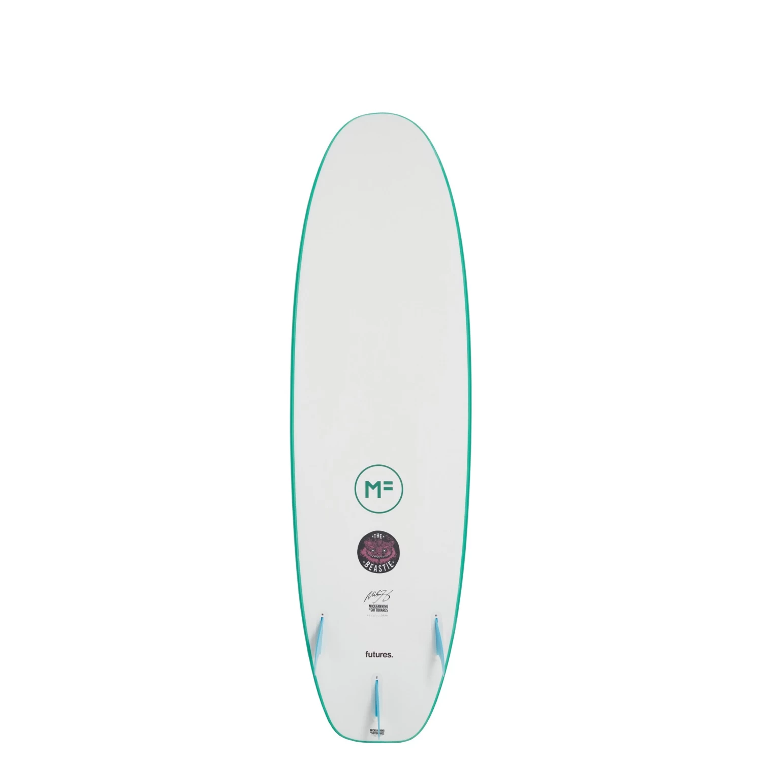 MF Mick Fanning - Beastie 6'6 Futures - Jade 4 MF Mick Fanning - Beastie 6'6 Futures - Jade – Image 2