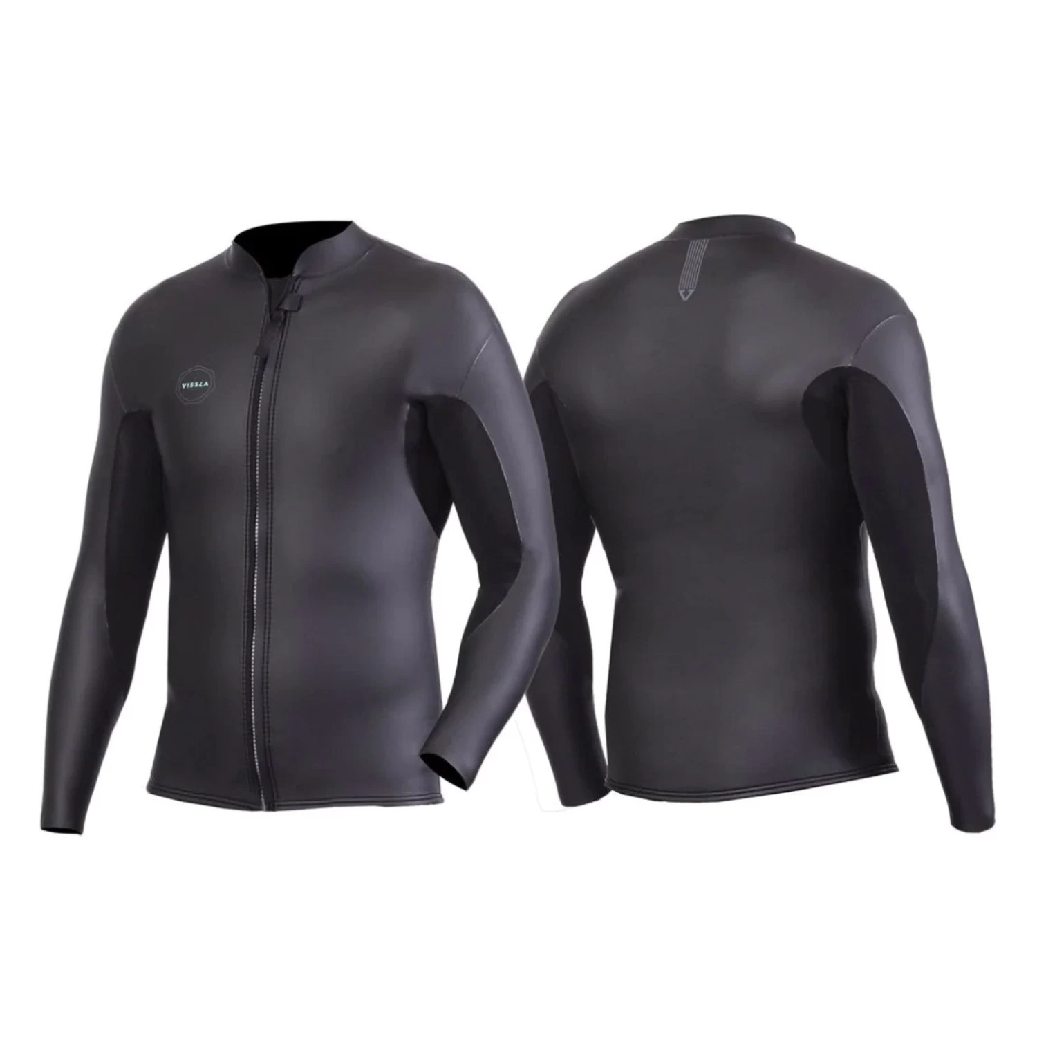 VISSLA - NORTH SEAS Smooth Front Zip Jacket - 2MM - Black 5 VISSLA - NORTH SEAS Smooth Front Zip Jacket - 2MM - Black – Image 3