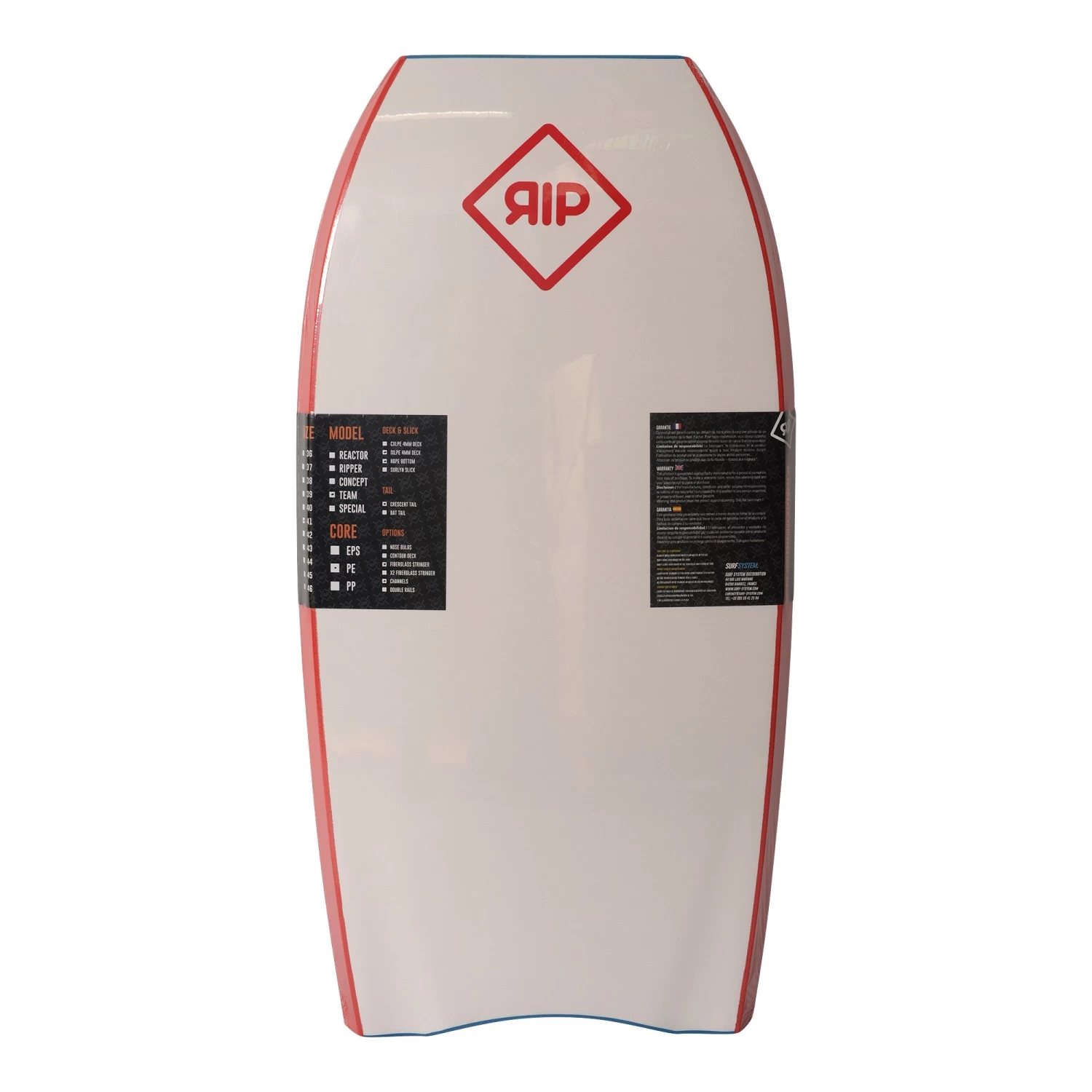 RIP Bodyboard - Team (PE) - Royal Blue / White 4 RIP Bodyboard - Team (PE) - Royal Blue / White – Image 2