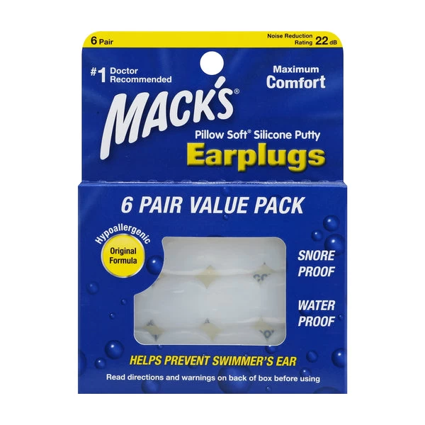 MACK'S EARPLUGS - Pillow Soft - Bouchons Oreilles Adultes - 6 Paires 3 MACK'S EARPLUGS - Pillow Soft - Bouchons Oreilles Adultes - 6 Paires