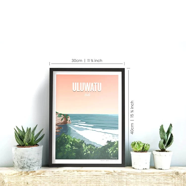 AWESOME MAPS - Poster - Uluwatu 3 AWESOME MAPS - Poster - Uluwatu