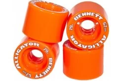 BENNETT - 4 Roues Skateboard - Alligator Orange 62mm 79A