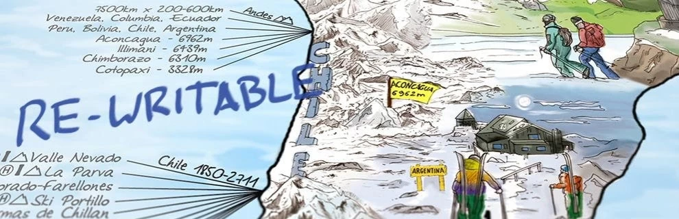 Awesome Maps - Poster Carte Du Monde - Snow Trip Re-writable 4 Awesome Maps - Poster Carte Du Monde - Snow Trip Re-writable – Image 2