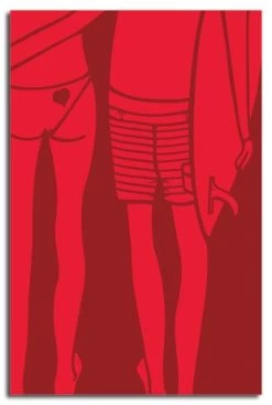 ANDY DAVIS - Lithographie - Red Summer Love - Large Print
