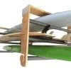 Support Plafond Modulable CORSURF - Roll Rack Wood Shortboards, Longboards, SUP -Board Sport Soldes 7621