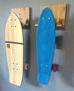 CORSURF - Support Mural Skateboard (Bamboo Wall Rack) -Board Sport Soldes 7629