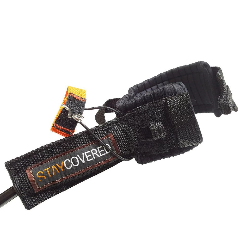 STAY COVERED - XXL Big Wave Leash With Quick Release (10mm) - Black 7 STAY COVERED - XXL Big Wave Leash With Quick Release (10mm) - Black – Image 5