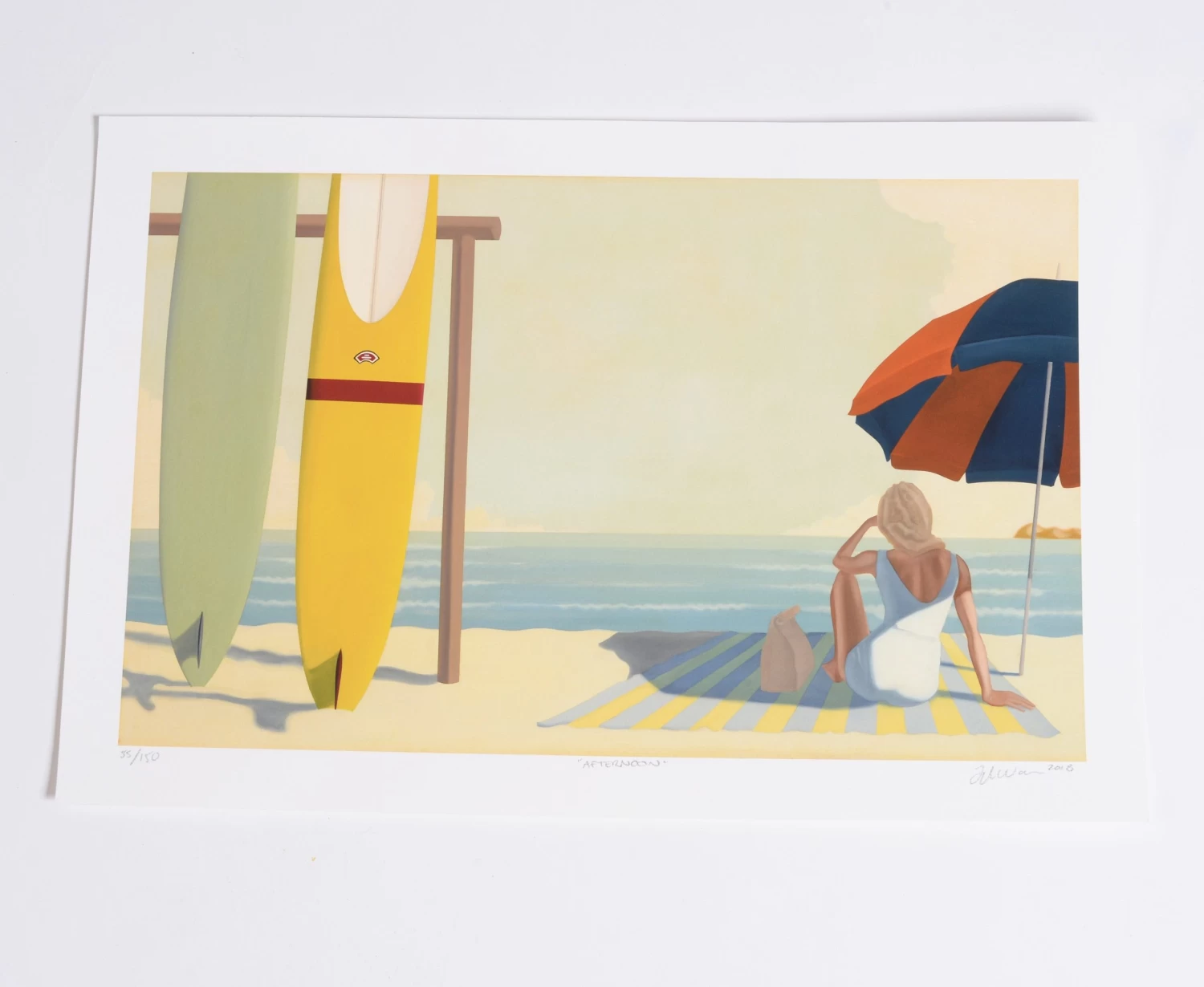 Lithographie TYLER WARREN Afternoon 5 Lithographie TYLER WARREN Afternoon – Image 3