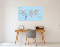 Awesome Maps - Poster Carte Du Monde - Dive Map Re-writable -Board Sport Soldes 9700