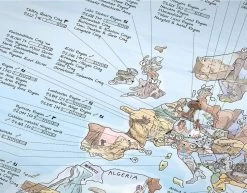 Awesome Maps - Poster Carte Du Monde Climbing Map Re-writable -Board Sport Soldes 9709