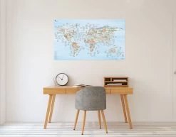 Awesome Maps - Poster Carte Du Monde Climbing Map Re-writable -Board Sport Soldes 9710