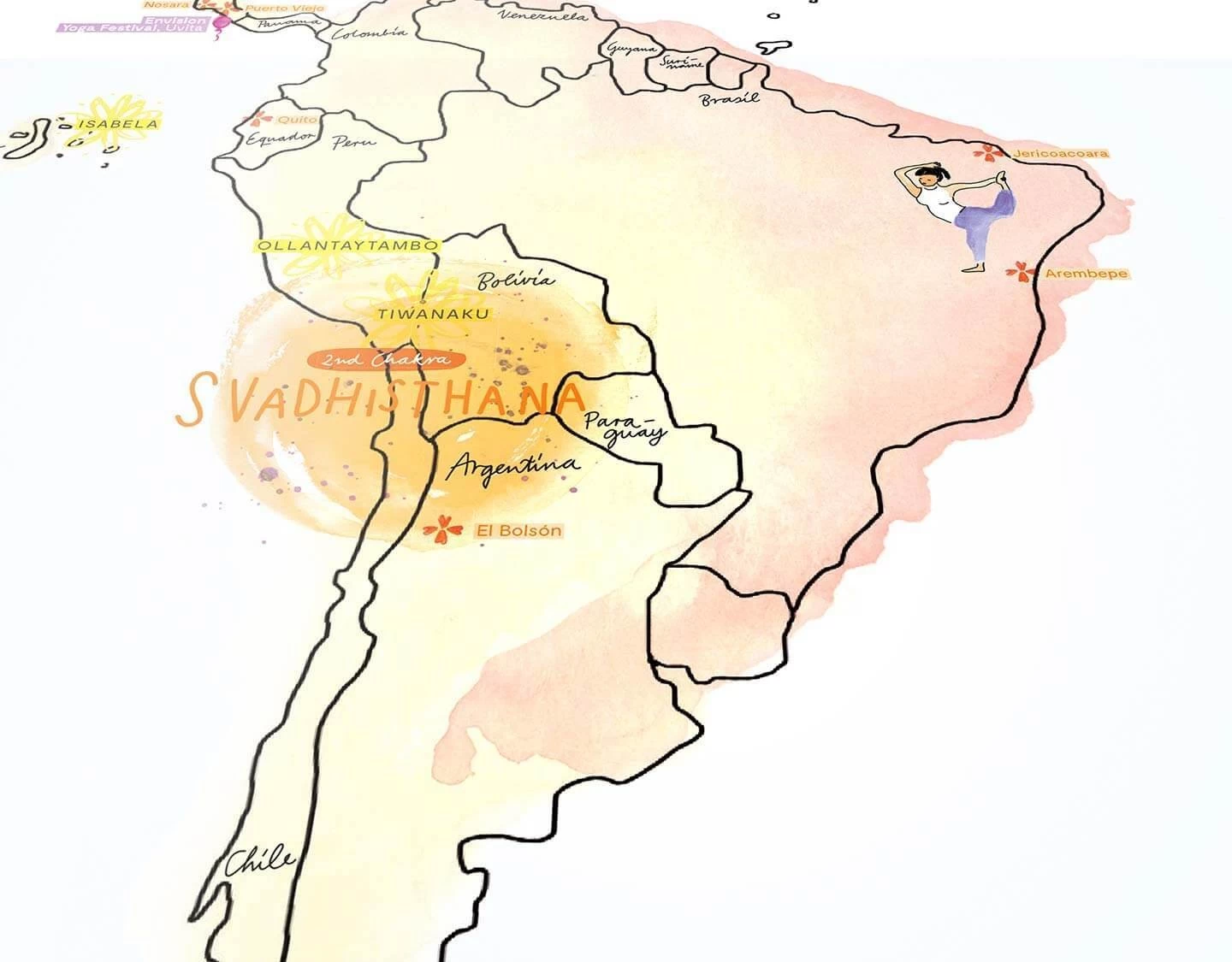 Awesome Maps - Poster Carte Du Monde Yoga Map Re-writable 6 Awesome Maps - Poster Carte Du Monde Yoga Map Re-writable – Image 4