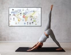 Awesome Maps - Poster Carte Du Monde Yoga Map Re-writable 12 Awesome Maps - Poster Carte Du Monde Yoga Map Re-writable -Board Sport Soldes 9720