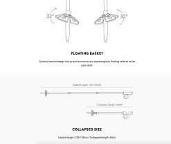 Batons Téléscopiques JONES Explorer Poles - Silver 11 Batons Téléscopiques JONES Explorer Poles - Silver -Board Sport Soldes 9906
