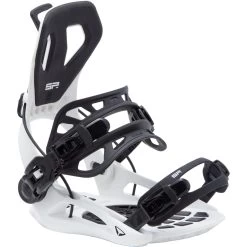 SP BINDINGS - Fixations Snowboard FT360 2025 (Entrée Arrière) - White / Black