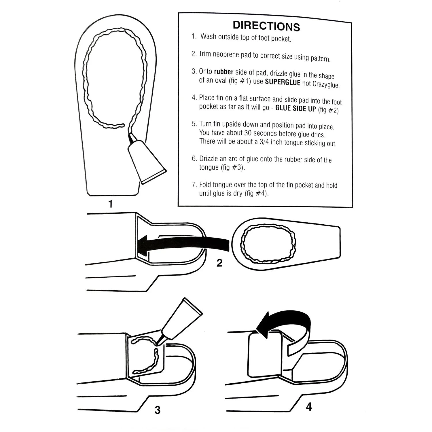 VIPER - Fins Pads Kit 6 VIPER - Fins Pads Kit – Image 4