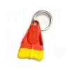 DAFIN - Porte Clés - Keyring Original - Red / Yellow -Board Sport Soldes dafin red yellow keyring wss 01