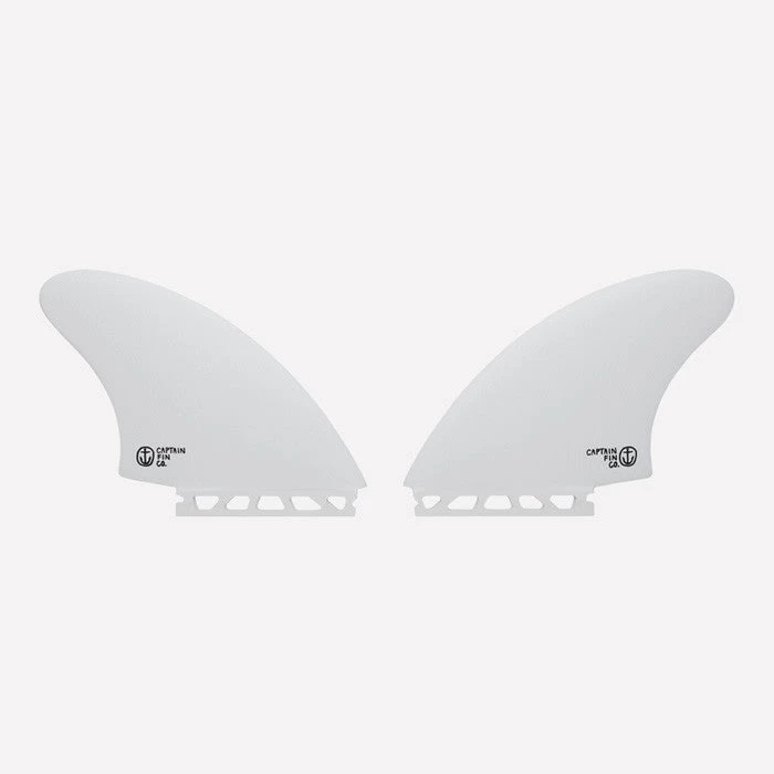 CAPTAIN FIN - Keel Fins Twin Futures - White 4 CAPTAIN FIN - Keel Fins Twin Futures - White – Image 2